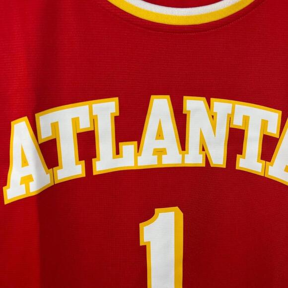 Atlanta Hawks Fanatics Jersey PRIZEPICKS #1 Red Icon NBA Men’s Size L NWT - Picture 8 of 8